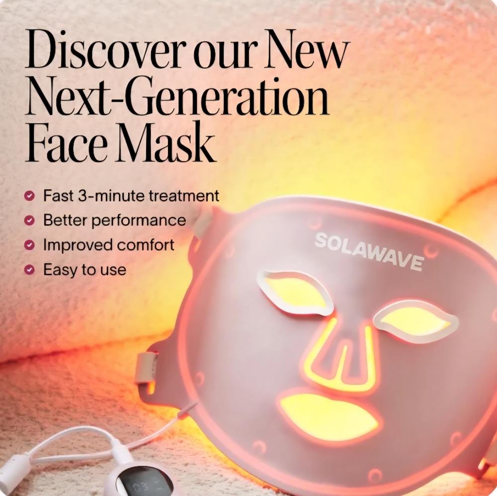 💥SOLAWAVE Wrinkle Retreat Pro LED Face Mask💥New/Sealed💥 - Picture 3 of 9
